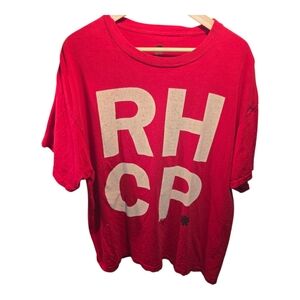 Red Hot Chili Peppers Sz. Xlarge Red Tshirt *unique Design